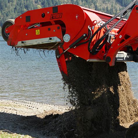 Skid Steer Beach and Arena Cleaner Attachment 